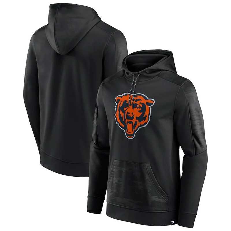Chicago Bears Fanatics Branded On The Ball Pullover Hoodie Black,We sell and wholesale Chicago Bears Fanatics Branded On The Ball Pullover Hoodie Black on line form chian!
